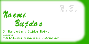 noemi bujdos business card